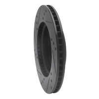 R1 Concepts R1 11-25 Nissan Note (Mexico) Front Right Drilled & Slotted Black Brake Rotor