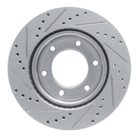 R1 Concepts R1 19-25 Ford Ranger (USA/Canada) Front Right Drilled & Slotted Silver Brake Rotor