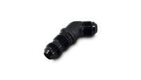 Vibrant -8AN Bulkhead Adapter 45 Degree Elbow Fitting - Anodized Black Only