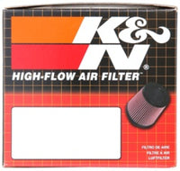 K&N Engineering K&N Universal Rubber Filter 2 inch Top OD / 3.5 inch Base OD / 2.25 inch Flange ID / 4 inch Height