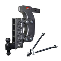 GEN-Y Hitch Gen-Y The Boss Torsion-Flex 2.5in Receiver 18in Drop Hitch w/GH-061 Dual-Ball/Stabilizer Kit