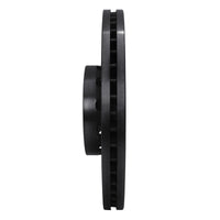 R1 Concepts R1 00-03 Audi A8 Front Right Drilled & Slotted Black Brake Rotor