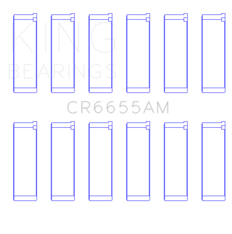 King Engine Bearings Mazda Je39 (Size +1.0mm) Connecting Rod Bearing Set