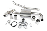 Dinan 16-23 BMW X1/X2 xDrive28i (F48/F39) Valved Axleback Exhaust System - Polished Tips