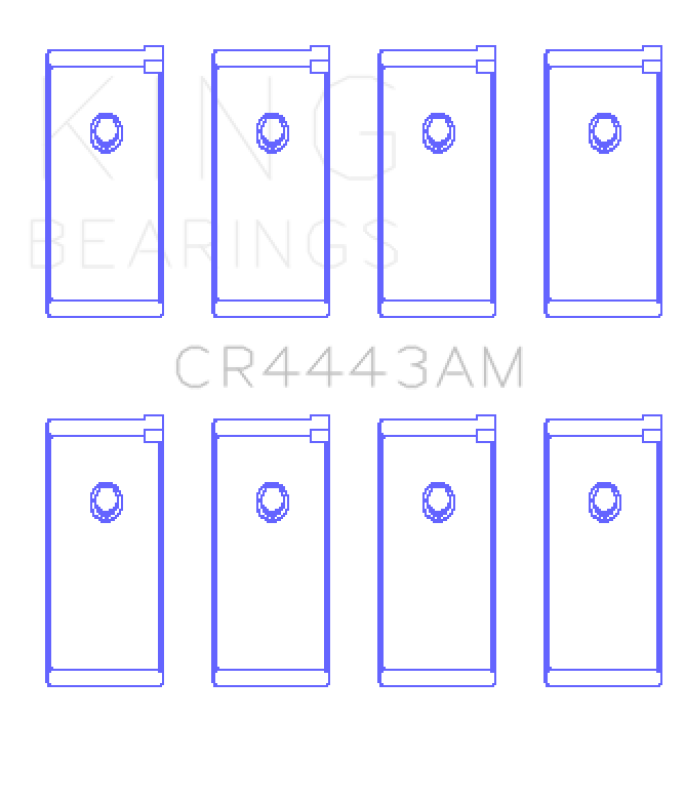 King Engine Bearings Datsun H-20 (Size +0.25mm) Connecting Rod Bearing Set