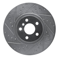 R1 Concepts R1 15-25 BMW 228I Gran Coupe Front Left Drilled & Slotted Silver Brake Rotor