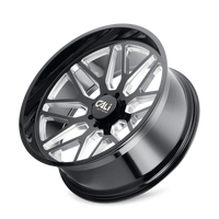Cali Off-Road 9115 Invader 26x14 / 8x170 BP / -76mm Offset / 125.2mm Hub Gloss Black Milled Wheel