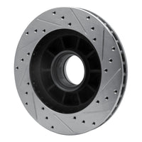 R1 Concepts R1 86-88 Ford BRONCO Front Left Drilled & Slotted Silver Brake Rotor