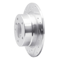 R1 Concepts R1 03-06 BMW Z4 Rear Left Drilled & Slotted Silver Brake Rotor