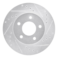 R1 Concepts R1 01-07 Buick Rendezvous Front Right Drilled & Slotted Silver Brake Rotor
