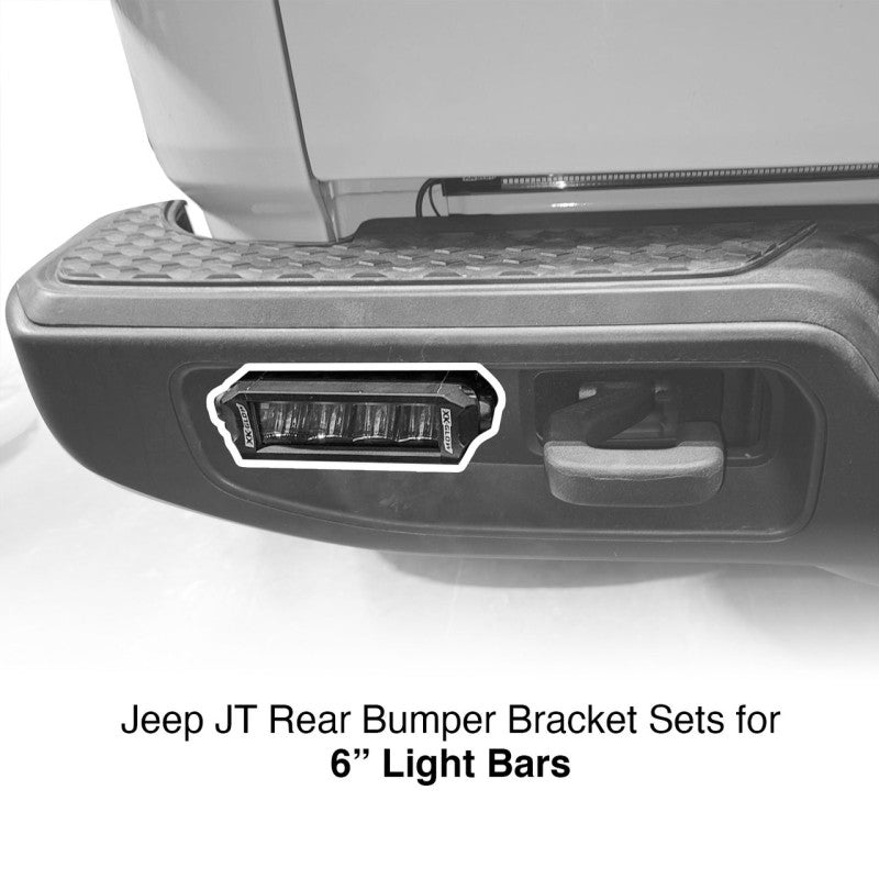 XKGLOW XK Glow Jeep JT Rear Bumper Bar Bracket Kit 6In