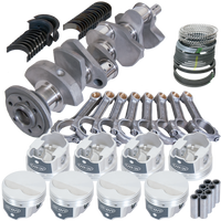 Eagle Chevy 350 3.480in Crank 5.700in I-Beam Rods -3.7cc Flat Top 4.000in Pistons Rotating Assembly