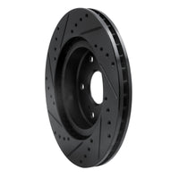 R1 Concepts R1 06-17 Suzuki Grand Vitara (Mexico) Front Right Drilled & Slotted Black Brake Rotor