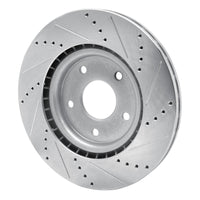R1 Concepts R1 12-25 Chrysler Grand Caravan Front Left Drilled & Slotted Silver Brake Rotor
