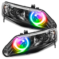 ORACLE Lighting Oracle Honda Civic Sedan 06-11 Halo Kit - ColorSHIFT w/ Simple Controller