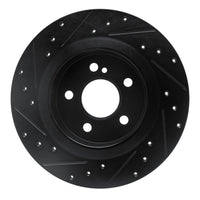 R1 Concepts R1 12-20 Mercedes-Benz SLC300 Rear Right Drilled & Slotted Black Brake Rotor