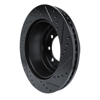R1 Concepts R1 11-22 Ford F-250 4WD (Super Duty) Rear Left Drilled & Slotted Black Brake Rotor