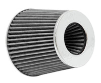 K&N Engineering K&N Universal Filter Chrome Round Tapered White - 4in Flange ID x 1.125in Flange Length x 5.5in H