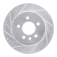 R1 Concepts R1 10-17 Volkswagen AMAROK (Mexico) Front Left Drilled & Slotted Silver Brake Rotor
