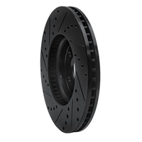 R1 Concepts R1 13-20 Ford Fusion Front Right Drilled & Slotted Black Brake Rotor