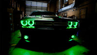 ORACLE Lighting Oracle 15-21 Dodge Challenger WP LED Fog Halo Kit - Red