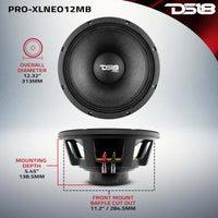 DS18 12in 1000 Watts RMS 8 ohm Neodymium Mid-Bass Loudspeaker