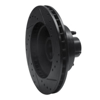 R1 Concepts R1 79-91 Ford LTD Front Left Drilled & Slotted Black Brake Rotor