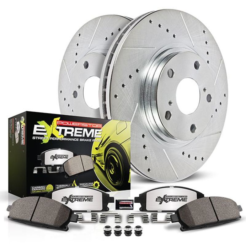 PowerStop Power Stop 2020 Toyota 86 Front Z26 Street Warrior Brake Kit