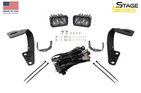 Diode Dynamics 10-21 Toyota 4Runner SS3 LED Ditch Light Kit - Pro White Combo
