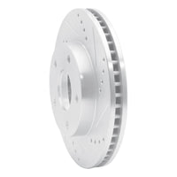 R1 Concepts R1 1997-2005 Chevrolet S10 Front Right Drilled & Slotted Silver Brake Rotor