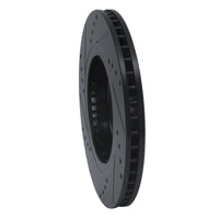 R1 Concepts R1 07-15 Nissan Rogue Front Right Drilled & Slotted Black Brake Rotor