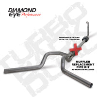 Diamond Eye Performance Diamond Eye KIT 4in TB MFLR RPLCMENT PIPE DUAL SS 94-97 5 7 3L F250/F350 PWRSTROKE NFS W CARB STDS