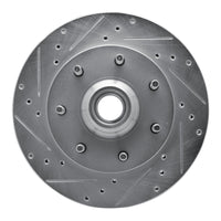 R1 Concepts R1 97-02 Ford F-150 RWD Front Left Drilled & Slotted Silver Brake Rotor