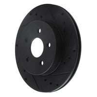 R1 Concepts R1 88-88 Pontiac Fiero Rear/Front Right Drilled & Slotted Black Brake Rotor