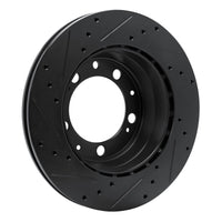 R1 Concepts R1 86-95 Porsche 944 Turbo Rear Right Drilled & Slotted Black Brake Rotor