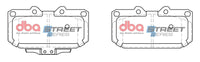 DBA 06-07 Subaru Impreza WRX Front Street Series Brake Pads