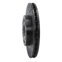 R1 Concepts R1 90-90 Lexus LS400 Front Left Drilled & Slotted Black Brake Rotor