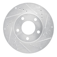 R1 Concepts R1 01-07 Ford Escape Front Right Drilled & Slotted Silver Brake Rotor