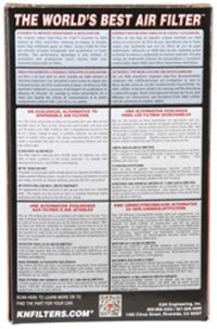 K&N Engineering K&N Universal Clamp-On Air Filter 2-7/16in Flange 4-1/2x3-3/4in Base 3x2in Top 6in Height
