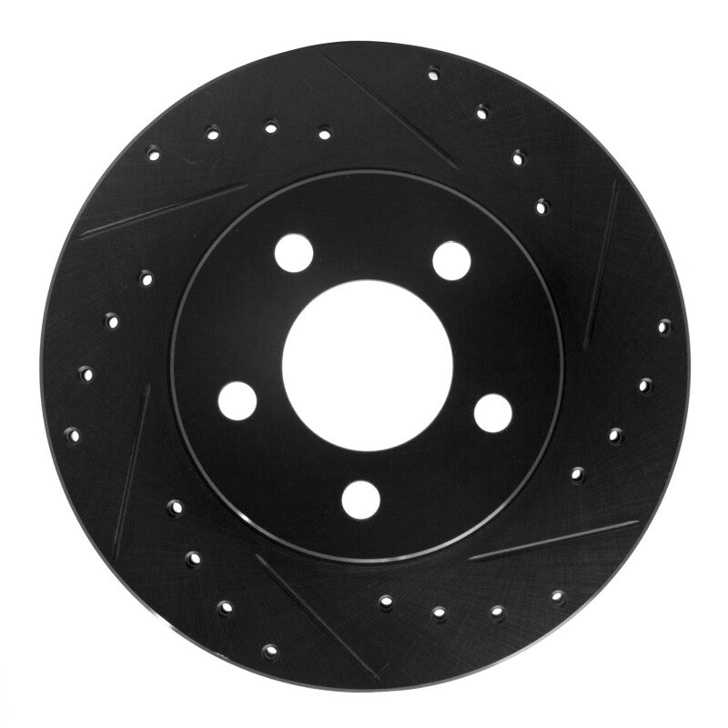 R1 Concepts R1 95-02 Ford Ranger (USA/Canada) Front Right Drilled & Slotted Black Brake Rotor
