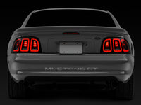Raxiom 96-98 Ford Mustang Icon LED Tail Lights- Black Housing (Smoked Lens)