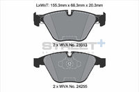 PAGID Racing T8025SP2001 STREET+ Brake Pads