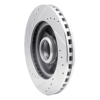 R1 Concepts R1 87-88 Ford Thunderbird Front Right Drilled & Slotted Silver Brake Rotor