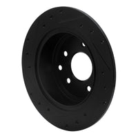 R1 Concepts R1 2002-2025 Nissan Juke Rear Right Drilled & Slotted Black Brake Rotor