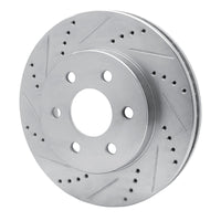 R1 Concepts R1 98-99 Cadillac DEVILLE Front Left Drilled & Slotted Silver Brake Rotor