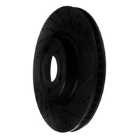 R1 Concepts R1 20-25 Ford BRONCO Sport Front Right Drilled & Slotted Black Brake Rotor