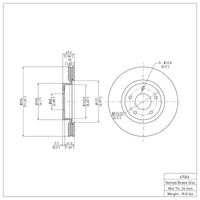 R1 Concepts R1 13-25 Nissan Altima Front Brake Rotor