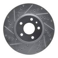 R1 Concepts R1 13-20 Ford Special SERVICE POLICE Sedan Front Left Drilled & Slotted Silver Brake Rotor