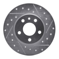 R1 Concepts R1 91-95 Alfa Romeo 164 Rear Right Drilled & Slotted Silver Brake Rotor