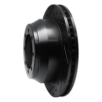 R1 Concepts R1 99-04 Ford F-350 Super Duty 2WD Rear Left Drilled & Slotted Black Brake Rotor